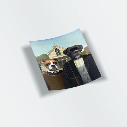 Crown and Paw - Sticker The American Gothic - Custom Stickers