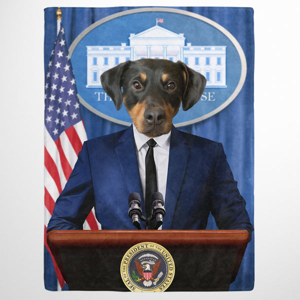 The Pawresident - Custom Pet Blanket