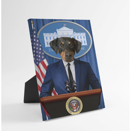 Crown and Paw - Standing Canvas The Pawresident - Custom Standing Canvas