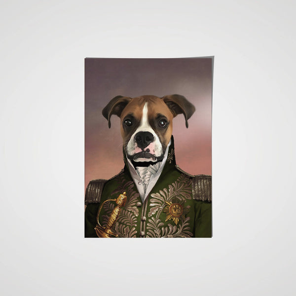 The Green General - Custom Pet Poster
