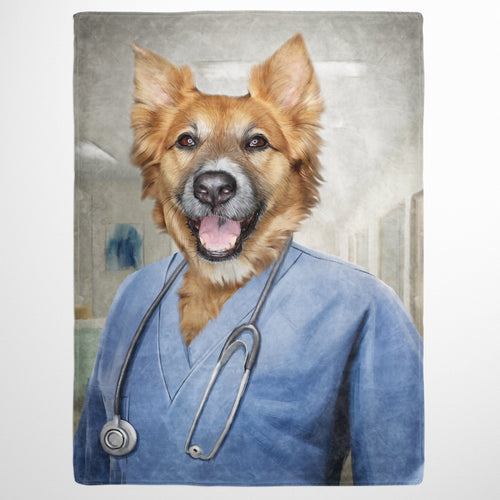 Crown and Paw - Blanket The Nurse - Custom Pet Blanket