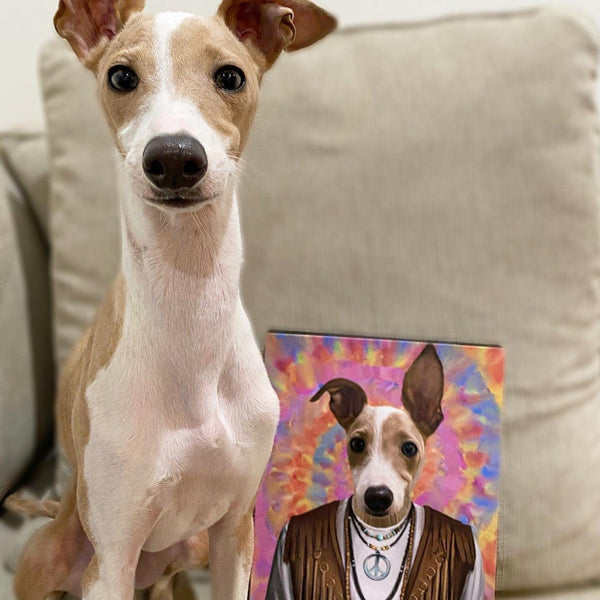 The Hippie - Custom Pet Canvas