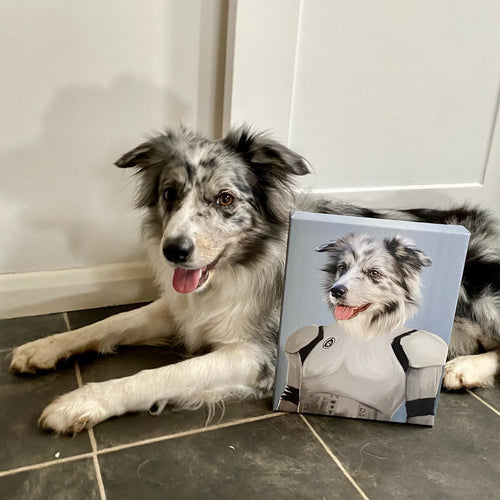 Crown and Paw - Canvas The Trooper - Custom Pet Canvas