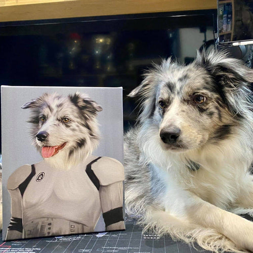 Crown and Paw - Canvas The Trooper - Custom Pet Canvas
