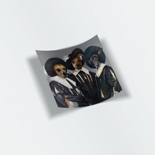Crown and Paw - Sticker Three Musketeers - Custom Stickers