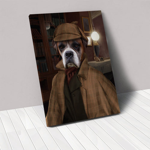 Crown and Paw - Canvas The Detective - Custom Pet Canvas