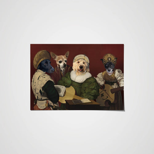 Crown and Paw - Poster The Quartet - Custom Pet Poster