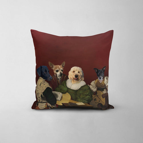 Crown and Paw - Throw Pillow The Quartet - Custom Throw Pillow