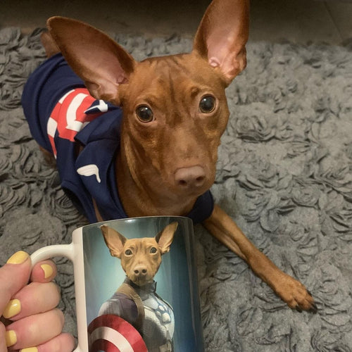 Crown and Paw - Mug Captain Pawmerica - Custom Mug 11oz