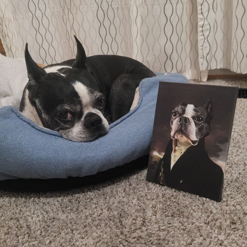 Crown and Paw - Canvas The Count - Custom Pet Canvas