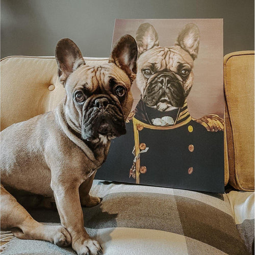 Crown and Paw - Canvas The Admiral - Custom Pet Canvas