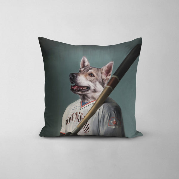 The Baseball Player - Custom Throw Pillow