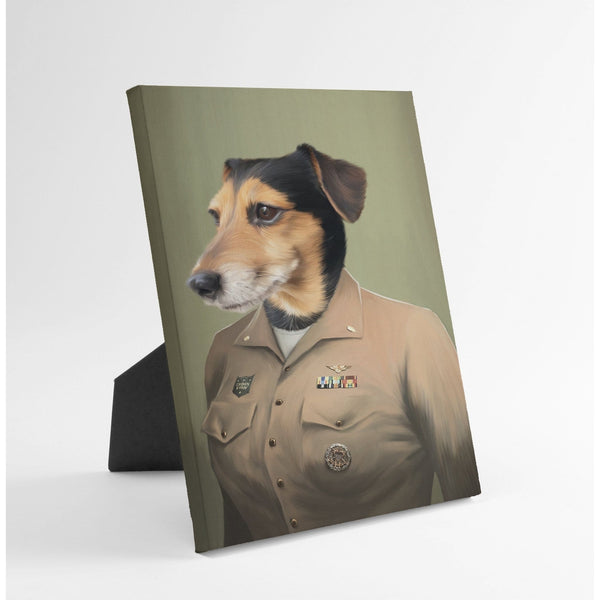 The Female Naval Officer - Custom Standing Canvas