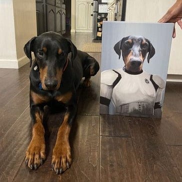 Crown and Paw - Canvas The Trooper - Custom Pet Canvas