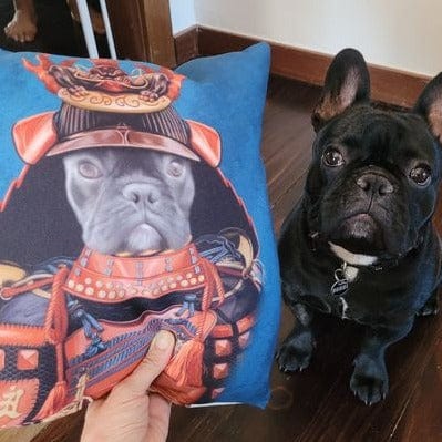 Crown and Paw - Throw Pillow The Samurai - Custom Throw Pillow