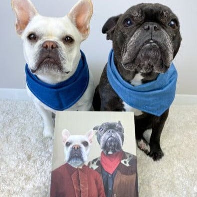 Crown and Paw - Canvas The Outlaws - Custom Pet Canvas