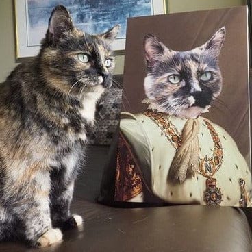 Crown and Paw - Canvas The Emperor - Custom Pet Canvas