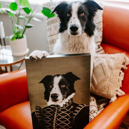 Crown and Paw - Canvas The Noble - Custom Pet Canvas