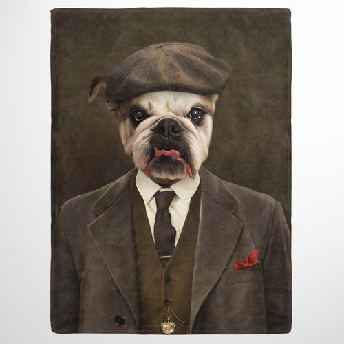 Crown and Paw - Blanket The British Gangster - Custom Pet Blanket