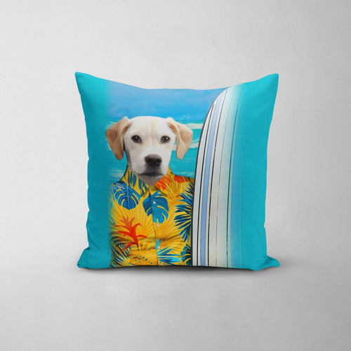 Crown and Paw - Throw Pillow The Surfer - Custom Throw Pillow