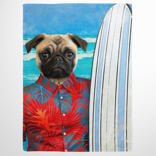 Crown and Paw - Blanket The Surfer - Custom Pet Blanket