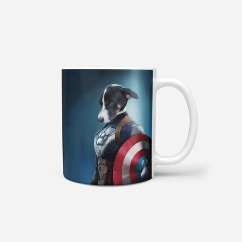 Crown and Paw - Mug Captain Pawmerica - Custom Mug 11oz