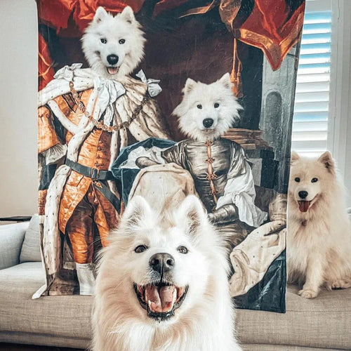 Crown and Paw - Blanket The Royal Couple - Custom Pet Blanket