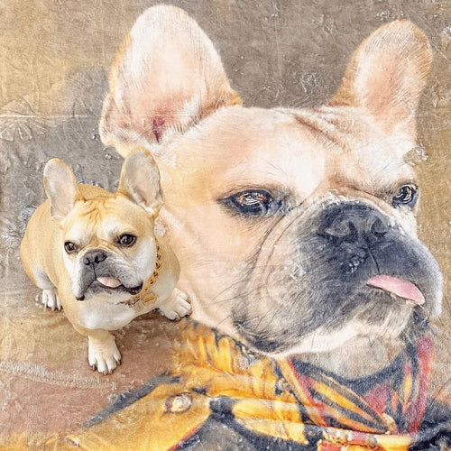 Crown and Paw - Blanket The Colonel - Custom Pet Blanket