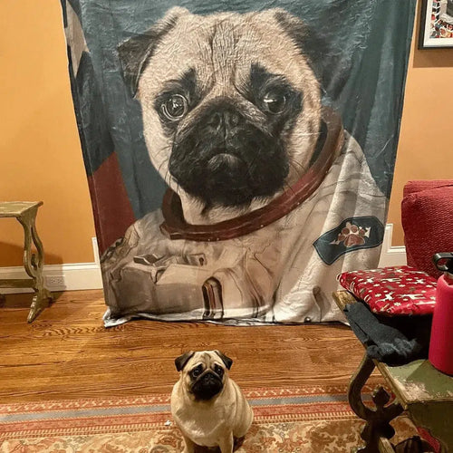 Crown and Paw - Blanket The Astronaut - Custom Pet Blanket