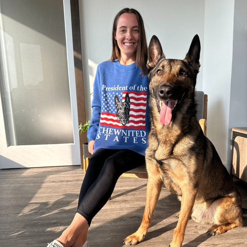 Crown and Paw - Knitwear Limited Edition! 4th of July Flag Knitted Sweater