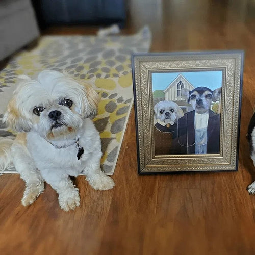 Crown and Paw - Poster The American Gothic - Custom Pet Poster
