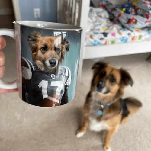 Crown and Paw - Mug The Football Player - Custom Mug 11oz
