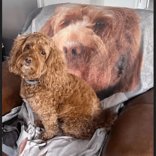 Crown and Paw - Blanket The Ice Hockey Player - Custom Pet Blanket