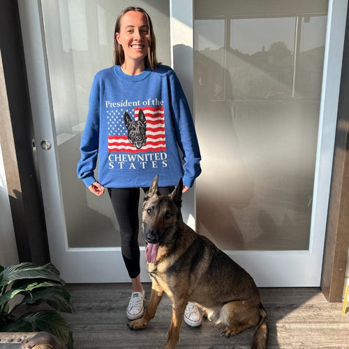 Crown and Paw - Knitwear Limited Edition! 4th of July Flag Knitted Sweater