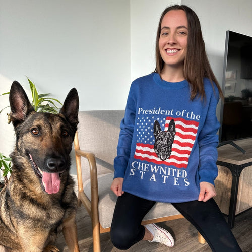 Crown and Paw - Knitwear Limited Edition! 4th of July Flag Knitted Sweater