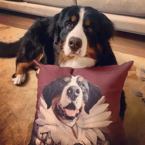 Crown and Paw - Throw Pillow The Queen - Custom Throw Pillow