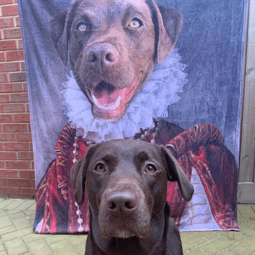 Crown and Paw - Blanket The Queen of Roses - Custom Pet Blanket