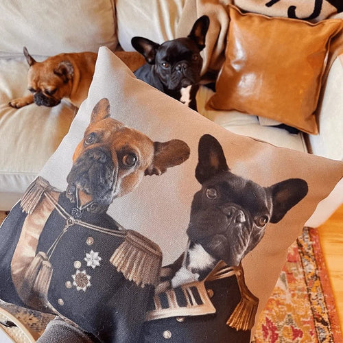Crown and Paw - Throw Pillow The Brothers In Arms - Custom Throw Pillow