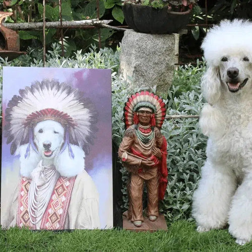 Crown and Paw - Canvas The Chief - Custom Pet Canvas
