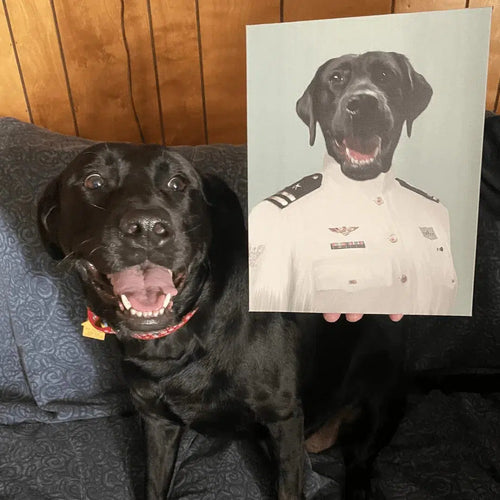 Crown and Paw - Canvas The Female Coast Guard - Custom Pet Canvas