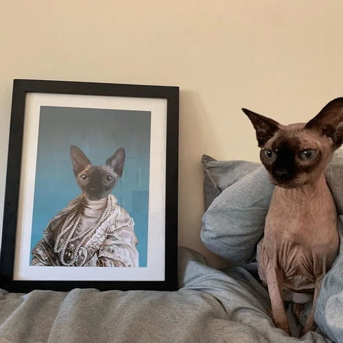 Crown and Paw - Poster The Queen Regent - Custom Pet Poster