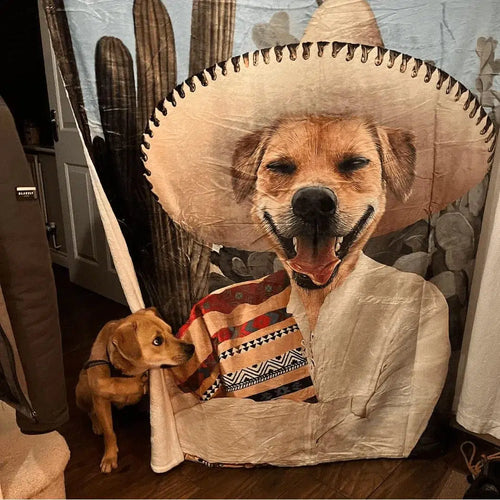 Crown and Paw - Blanket The Sombrero - Custom Pet Blanket