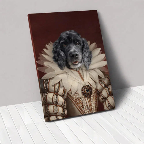 Crown and Paw - Canvas The Queen - Custom Pet Canvas