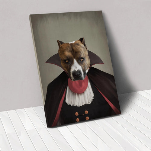 Crown and Paw - Canvas The Vampire - Custom Pet Canvas