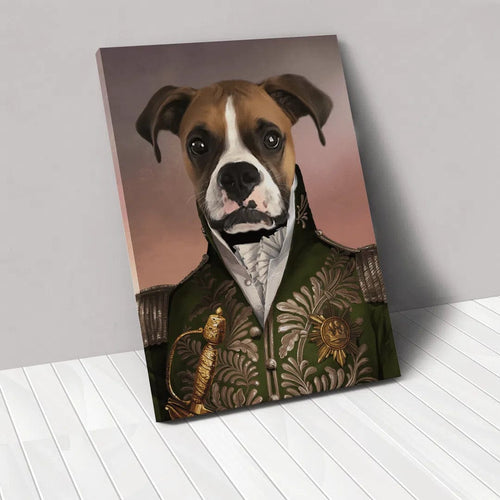 Crown and Paw - Canvas The Green General - Custom Pet Canvas