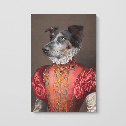 Crown and Paw - Canvas The Red Rose - Custom Pet Canvas