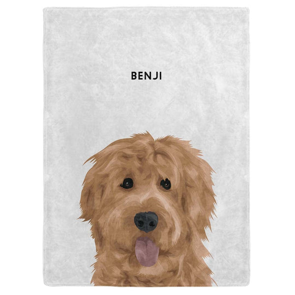 Modern Pet Face Blanket - One Pet