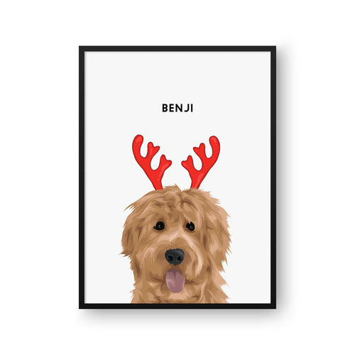 Christmas Pet Portrait - One Pet