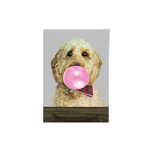 Crown and Paw - Framed Poster Custom Pet with Bubblegum Portrait - Framed Poster