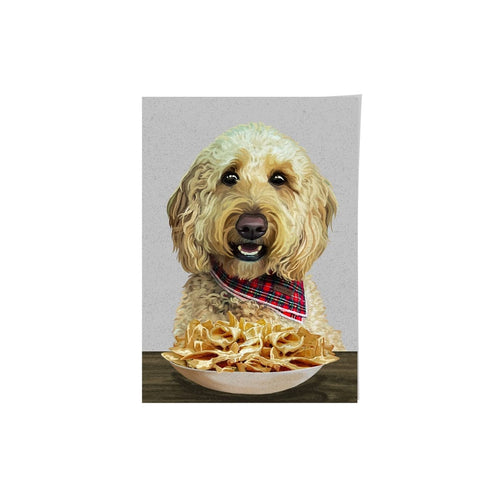 Crown and Paw - Framed Poster Custom Pet with Nachos Portrait - Framed Poster